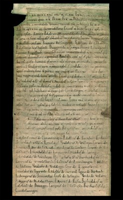 Auschnitt vom Rotulus Sanpetrinus
